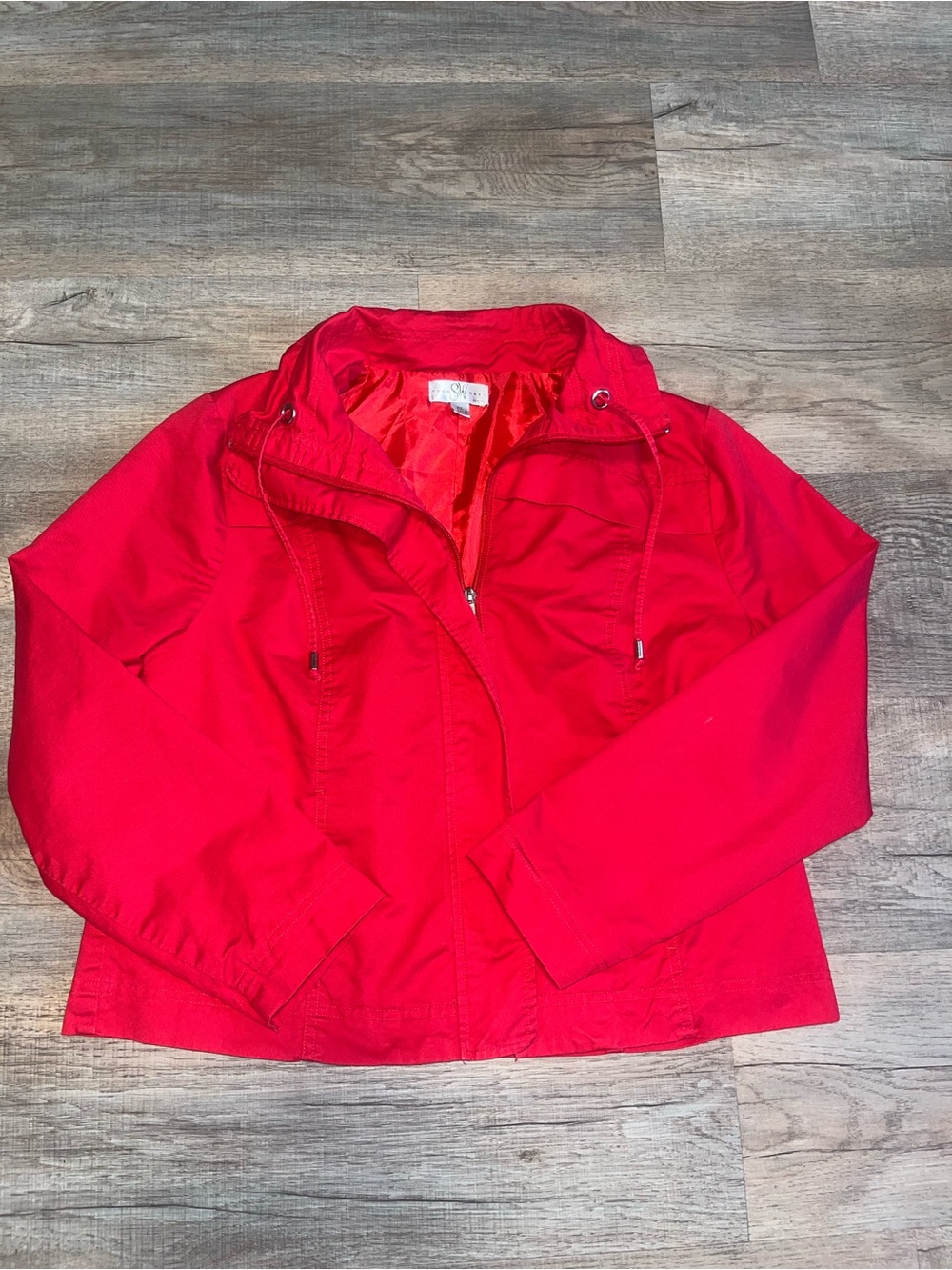 Studio Works Red Hooded Utility Jacket